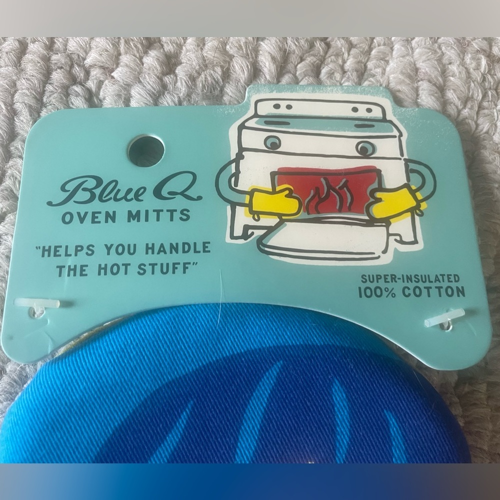 Oven Mitt NWT Blue Q - Picture 3 of 5